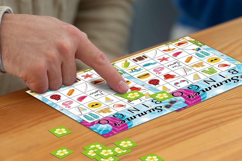 Disfuco Summer Bingo Cards, Summer Party Games Bingo Cards for Birthday Party, Beach Party Favors Supplies Decorations, 24 Players Bingo Game (A01) - Image 3